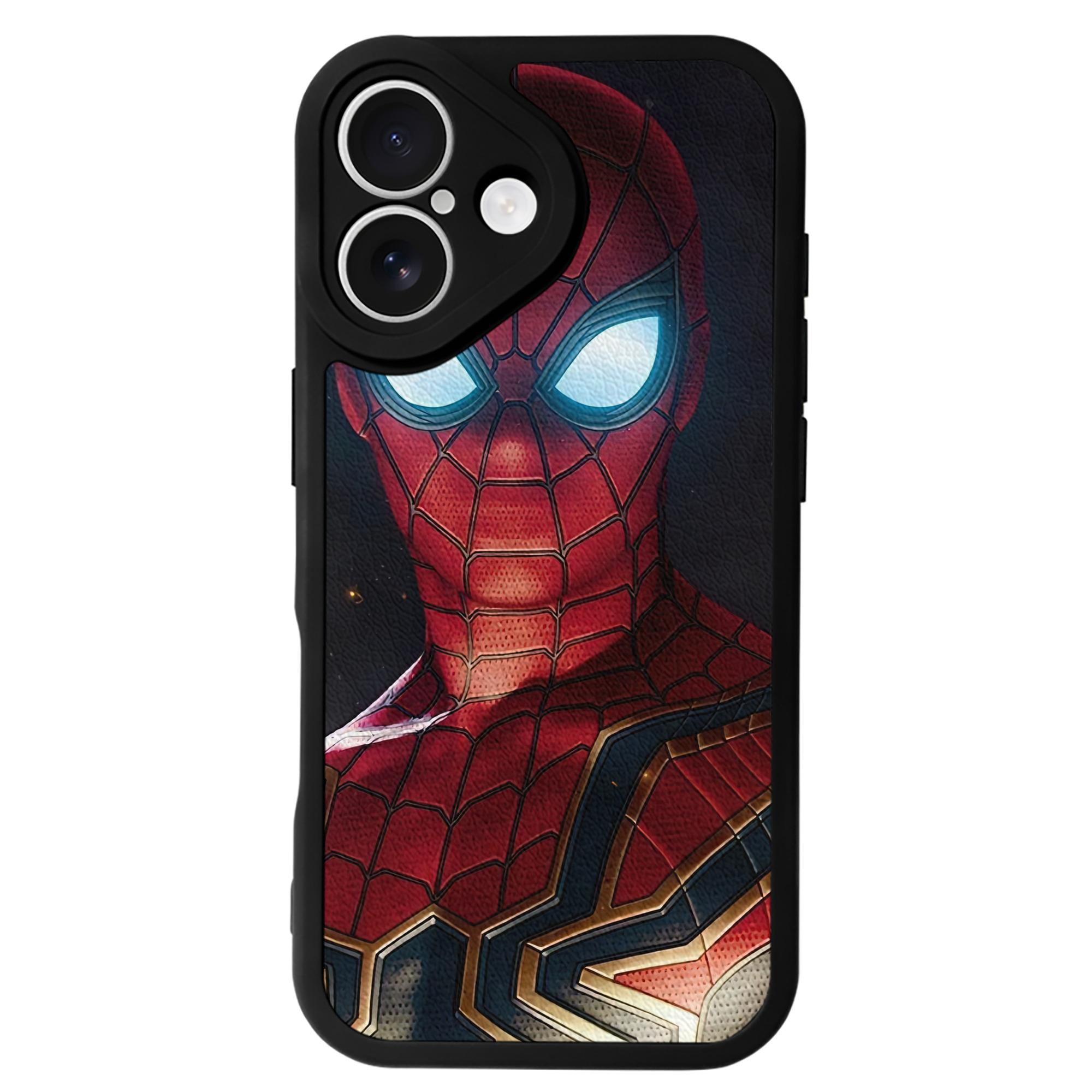 （画像用） Spider Man スパイダーマン 【iPhone 16シリーズ対応】シリコンスマホケース（レザー調） 材質：シリコン
